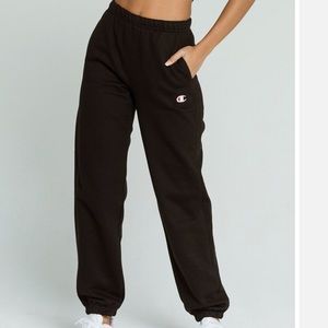 Champion black reverse weave sweatpants small